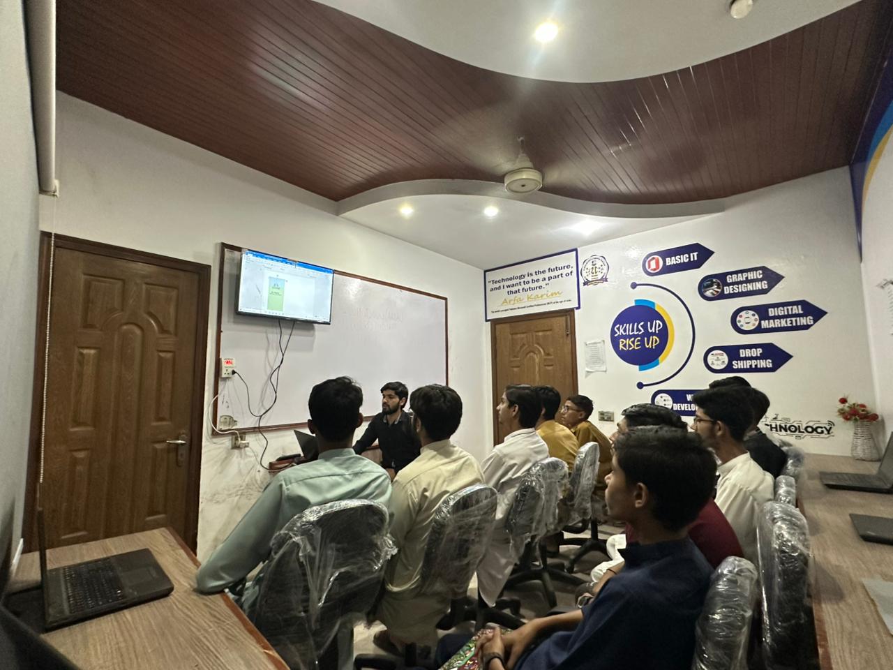 Students attending lecture
